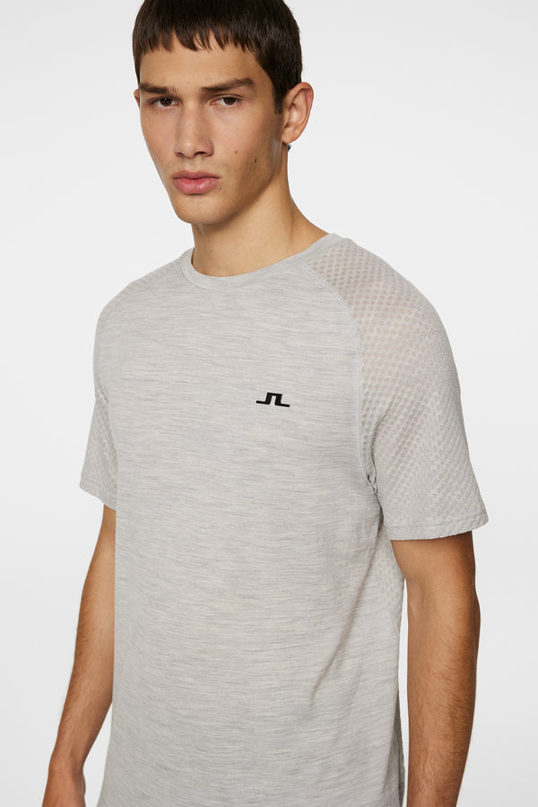 Brent Wool T-shirt / Light Grey Melange
