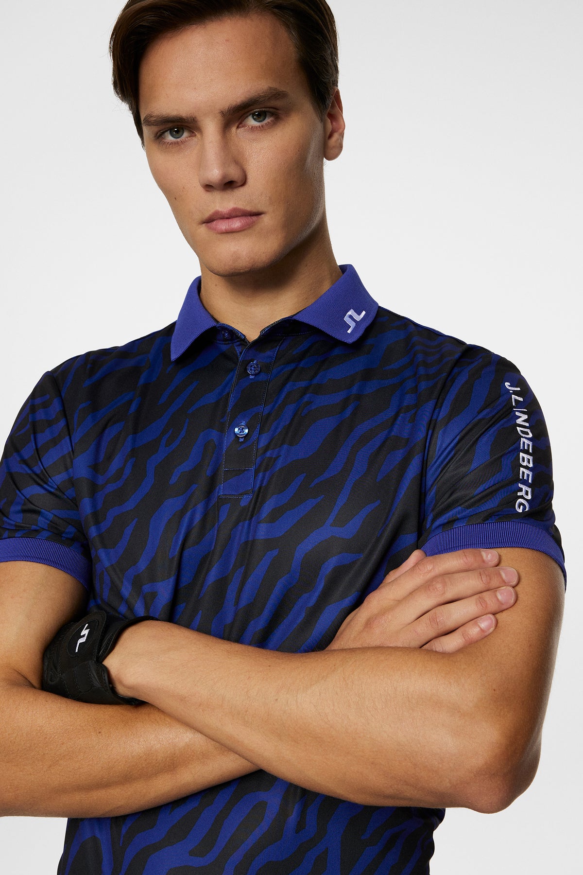 Tour Tech Print Polo / Tour Tiger Clematis M