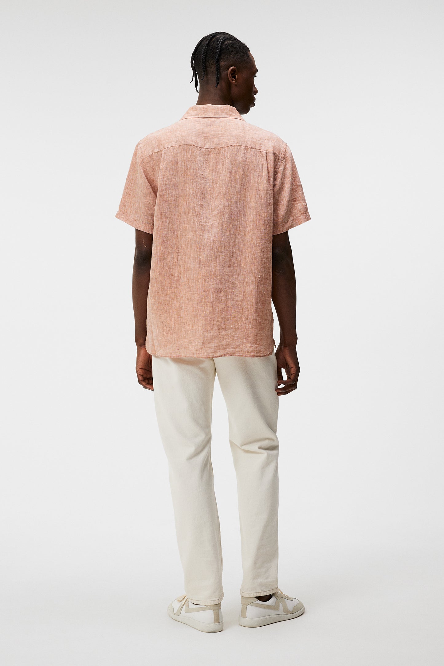 Linen Melange SS Reg Shirt / Minimal