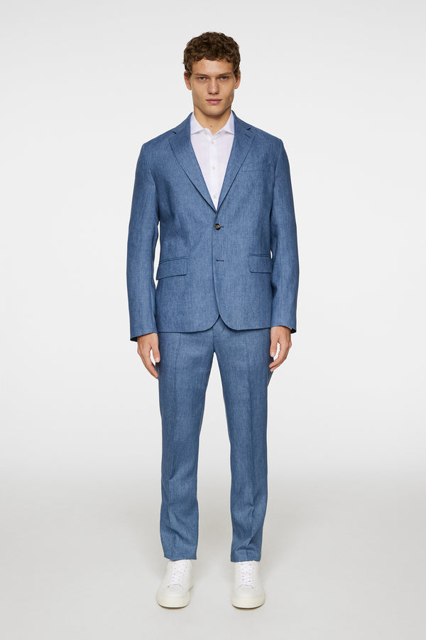 Elton U Super Linen Blazer / Rain Washed