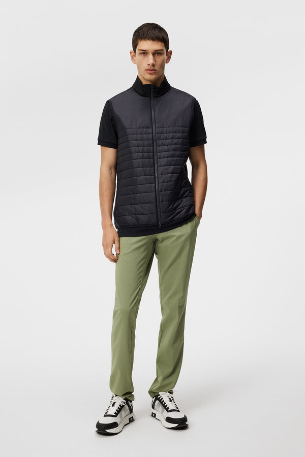 Martino Quilt Hybrid Vest / Black