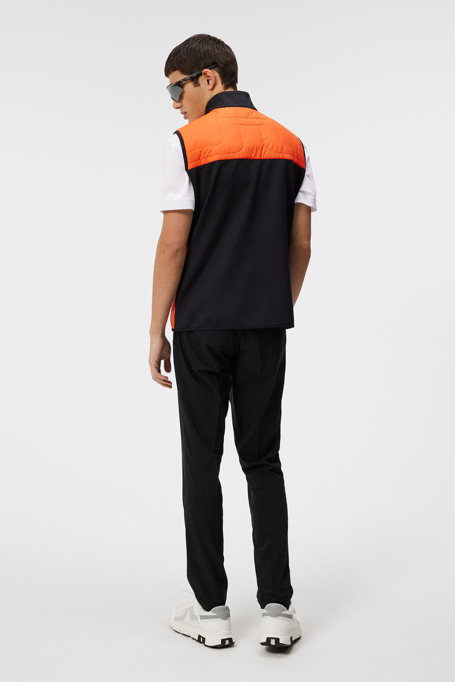Martino Quilt Hybrid Vest / Tangerine Tango