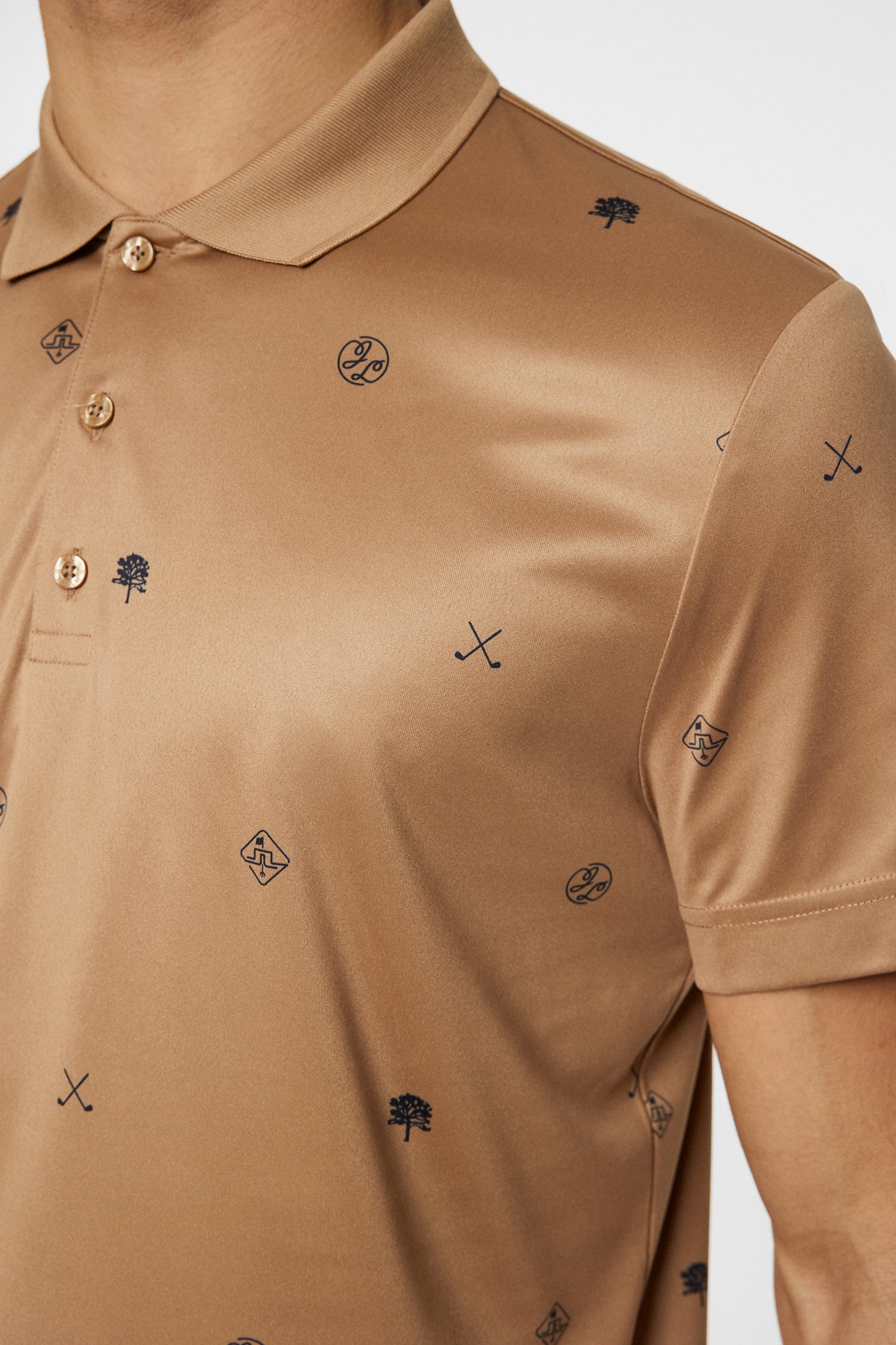 Club House Motif Polo / Golf Micro Tigers Eye S