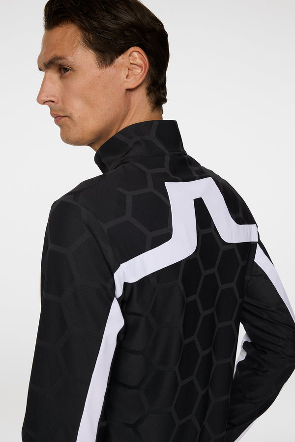 Jarvis Jacquard Tour Mid Layer / Causeway Black
