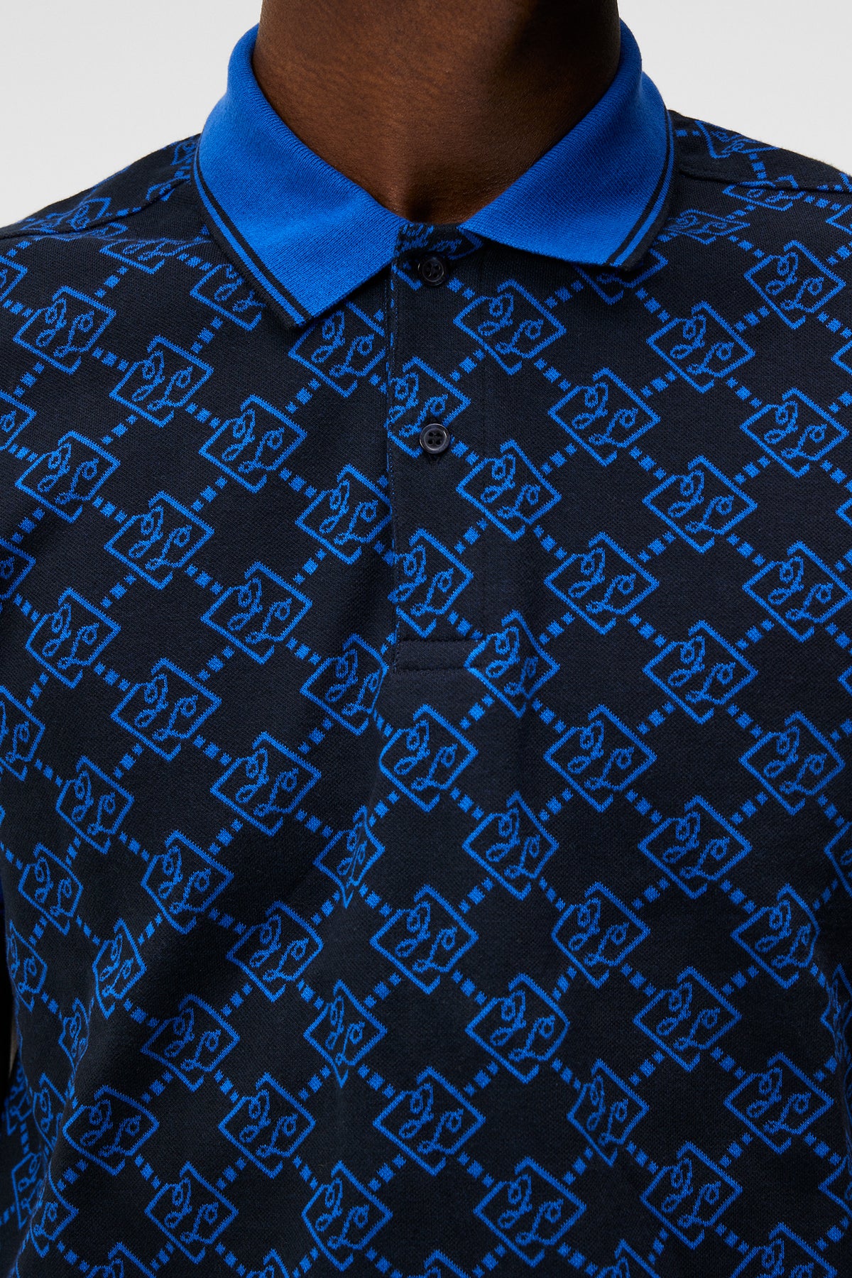 Louis Vuitton Louis Vuitton Shirt With Chain Jacquard Rib Collar