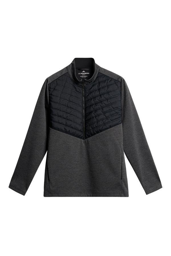 Raph Quilt Hybrid Jacket / Asphalt and Black Melange
