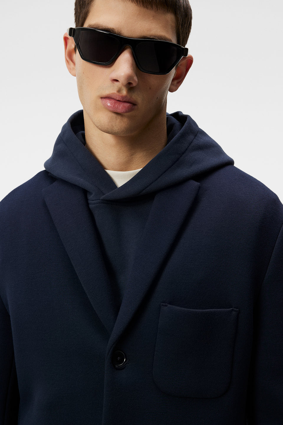 Carlton Bonded Cardigan Blazer / JL Navy