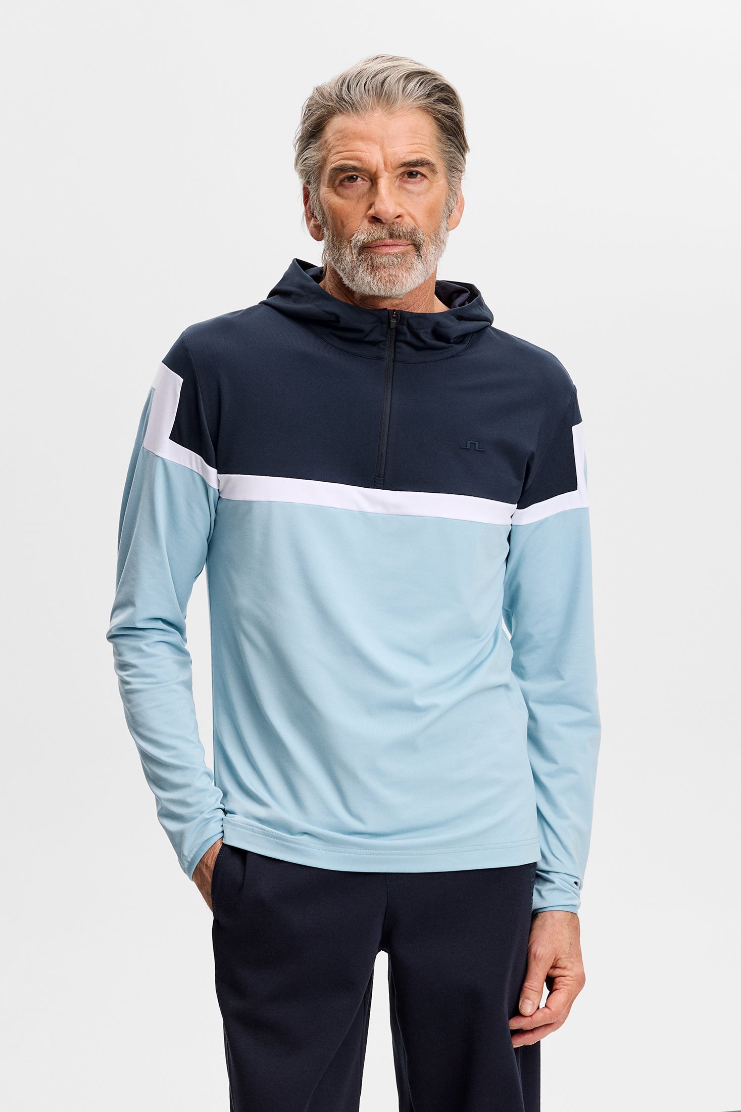 【新品未使用】J.LINDEBERG Sサイズ 長袖 プルオーバー フーディ Sole Hoodie / JL Navy | J.Lindeberg Official