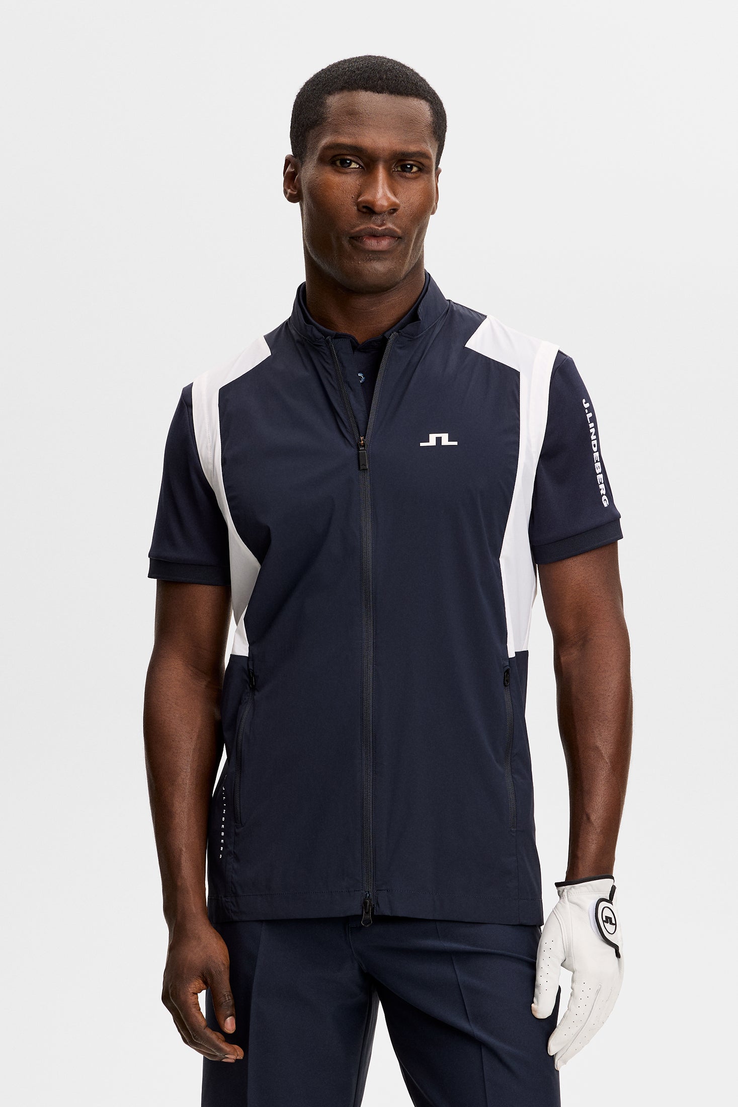 Jacs Zip Packable Vest / JL Navy | J.Lindeberg Official