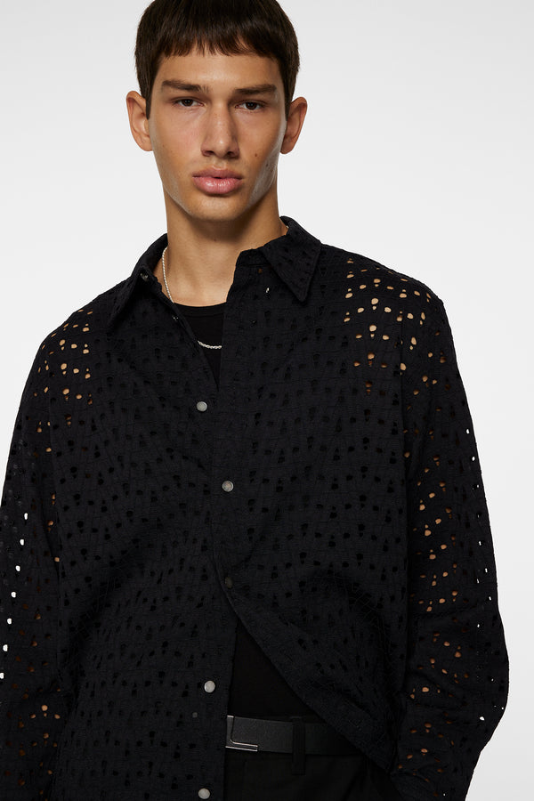 Reg Lace Shirt / Black