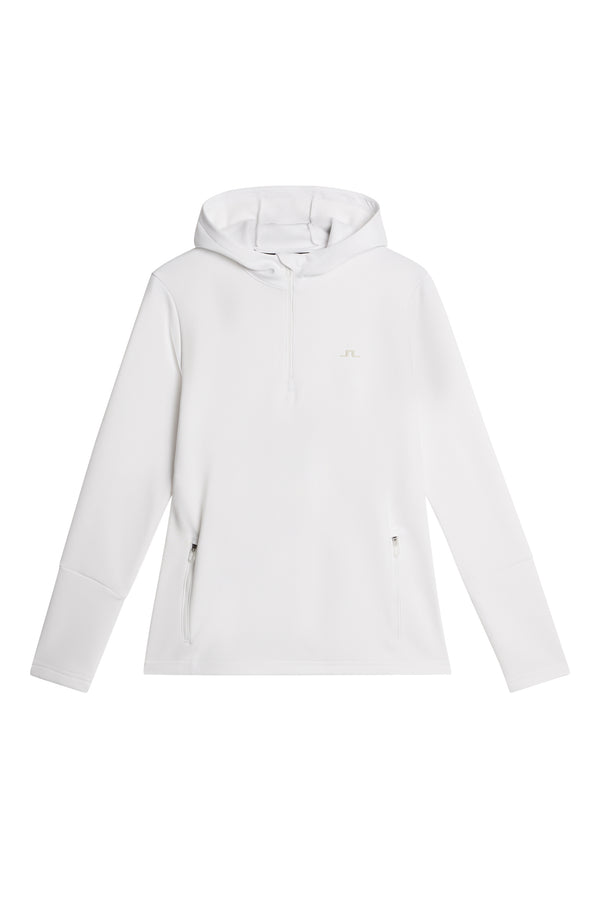 W Aerial Quarter Zip Hood / White