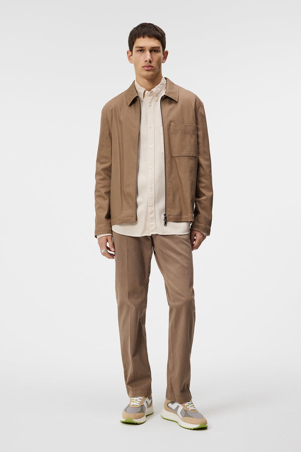 Julius Cotton Twill Overshirt / Walnut
