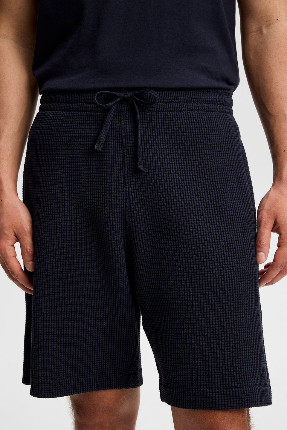 Simon Waffle Shorts / JL Navy