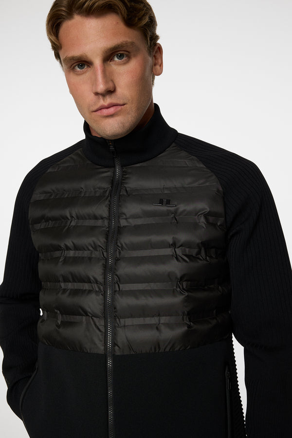 Aziel Tech Knit Zip Sweater / Black
