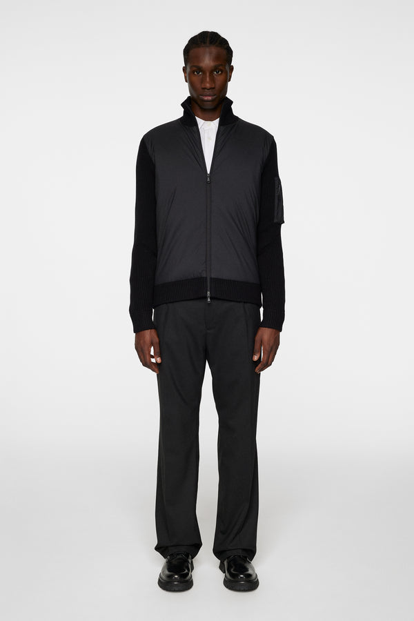 Beck Knitted Hybrid Jacket / Black