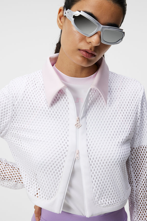 Tory 3D Mesh Jacket / White