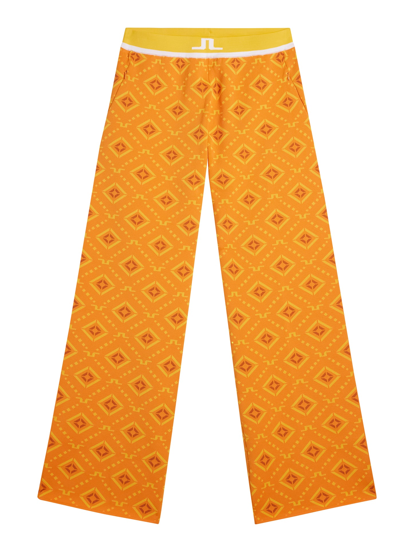 Emmie Knitted Pant / Orange Diamond logo