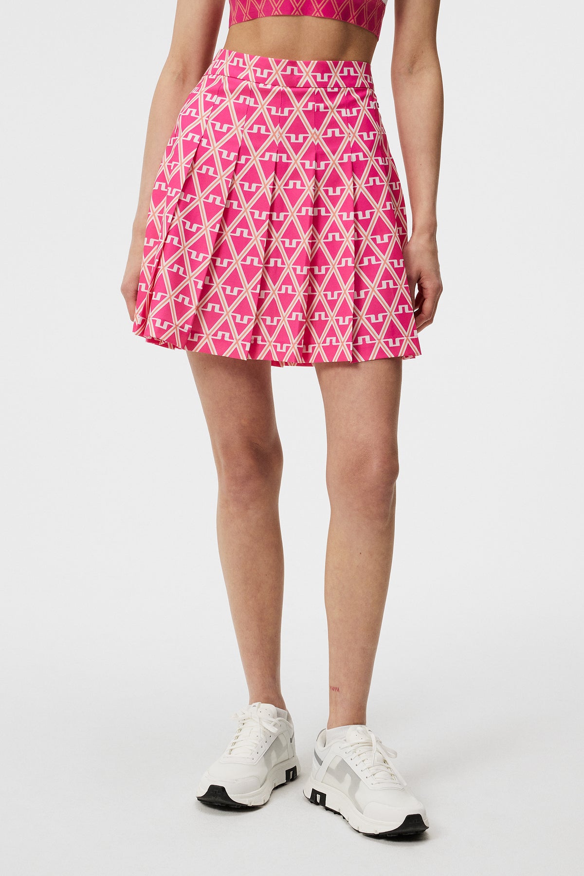 Adina Print Skirt / Geo Fuchsia Purple