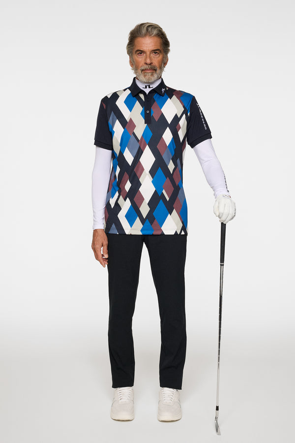 Tour Tech Print Polo / BOLD 1 - JL NAVY