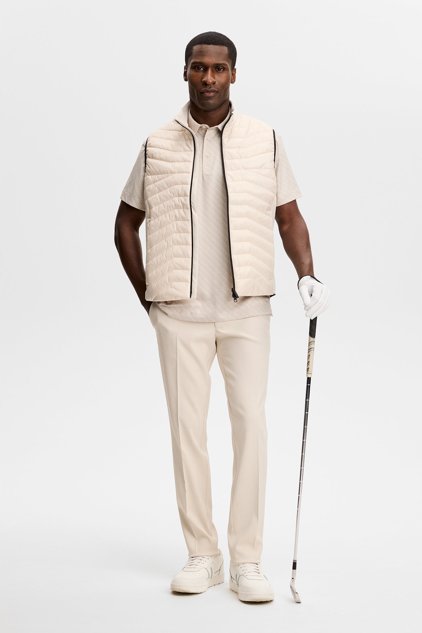 Tod Print Polo / Flight Bridge Moonbeam S – J.Lindeberg