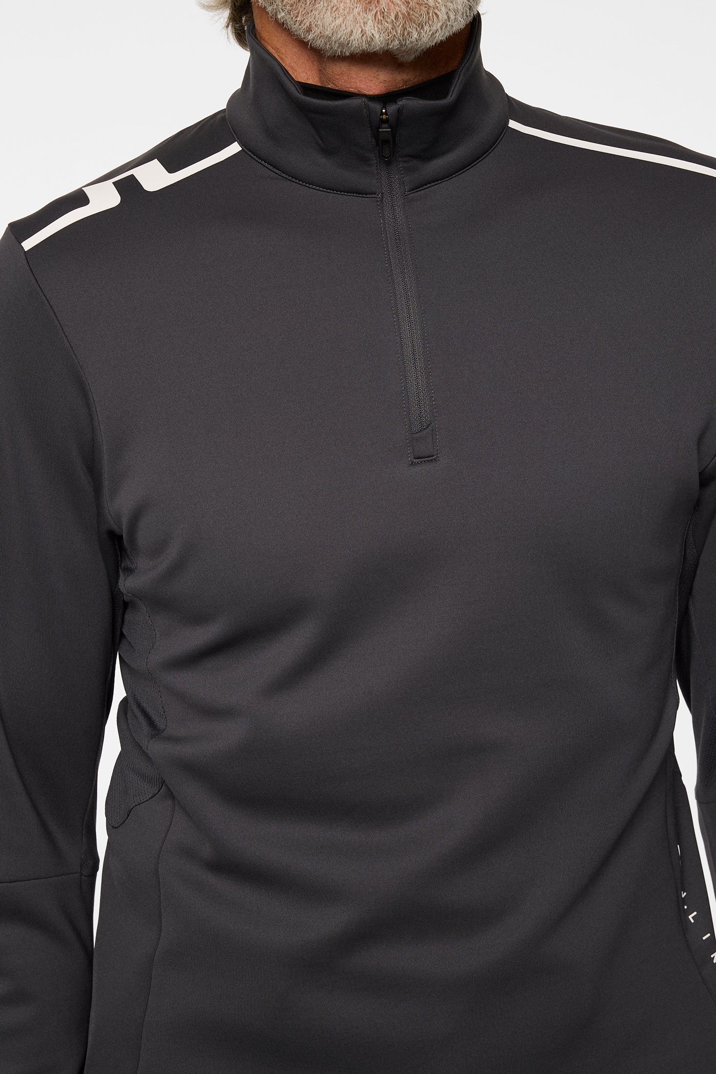 Vinnie Quarter Zip Mid Layer / Asphalt – J.Lindeberg