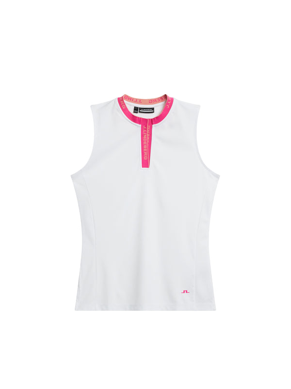 Leya Sleeveless Top / White