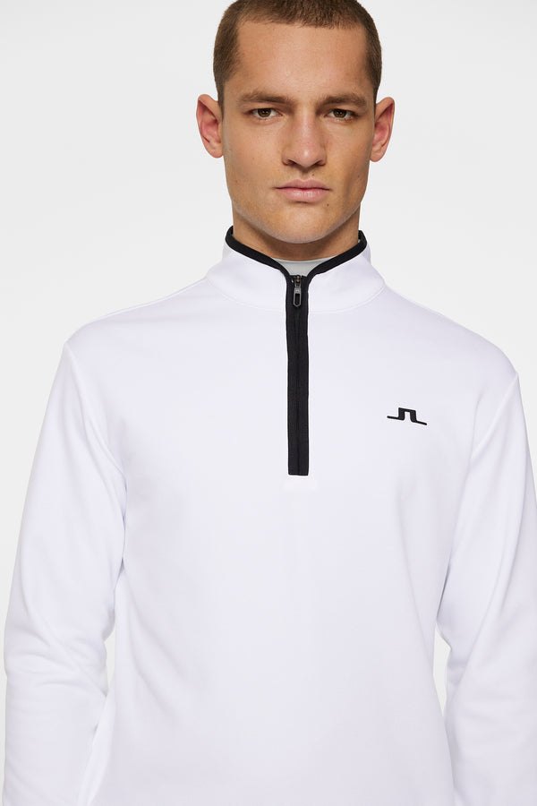 Clide Quarter Zip Mid Layer / White