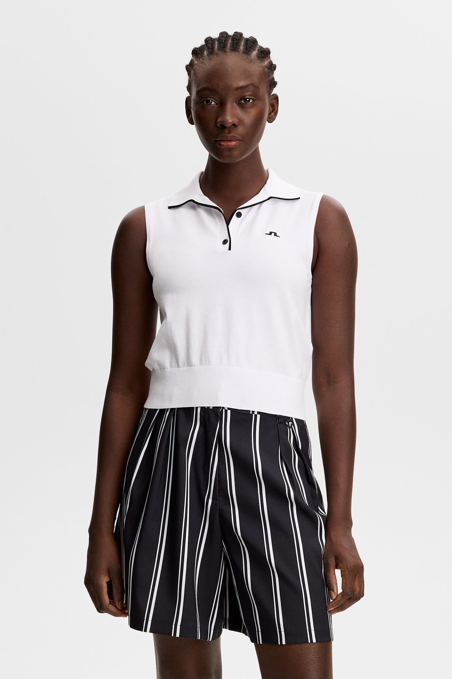 30Y Becca Knit Polo / White – J.Lindeberg EU
