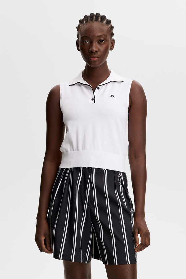 30Y Becca Knit Polo / White