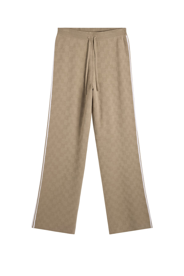 Kera Knitted Jacquard Pant / Brindle