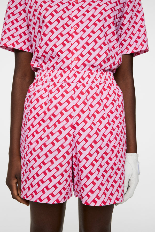 Diana Printed Shorts / Tour Geo Pink M