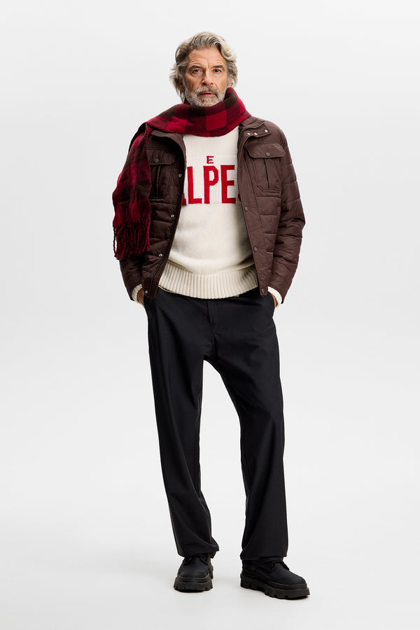 Fabian Graphic Knit Sweater / Tofu