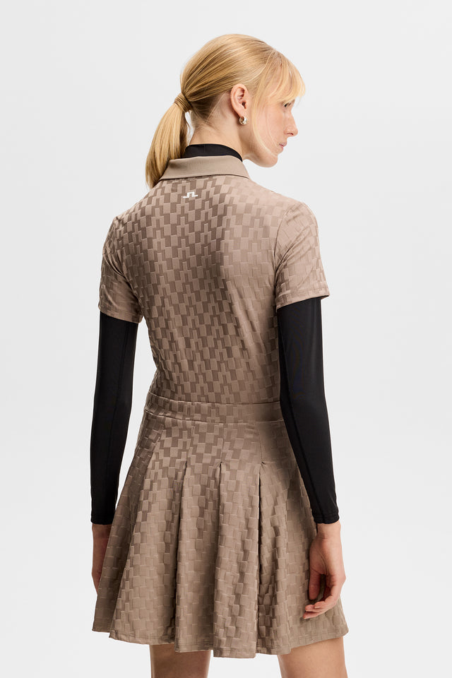 Robe J.Lindeberg Carmen GWSD06754 Femme - Golf/Tennis - Bleu Moyen - Taille M Neuve