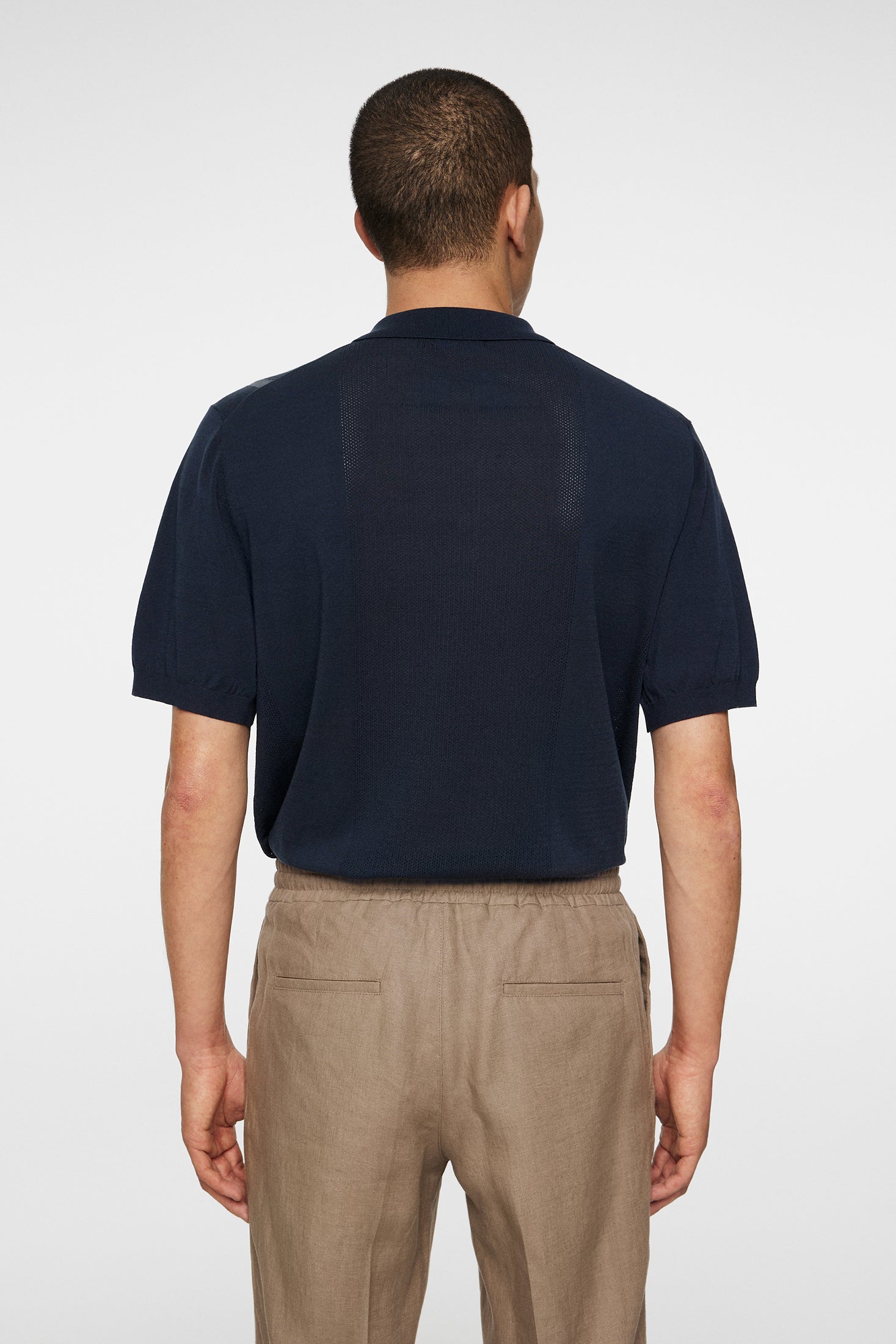 【あすつく】 Reymond Stripe J.Lindeberg – Navy JL / Polo Knit ウェア