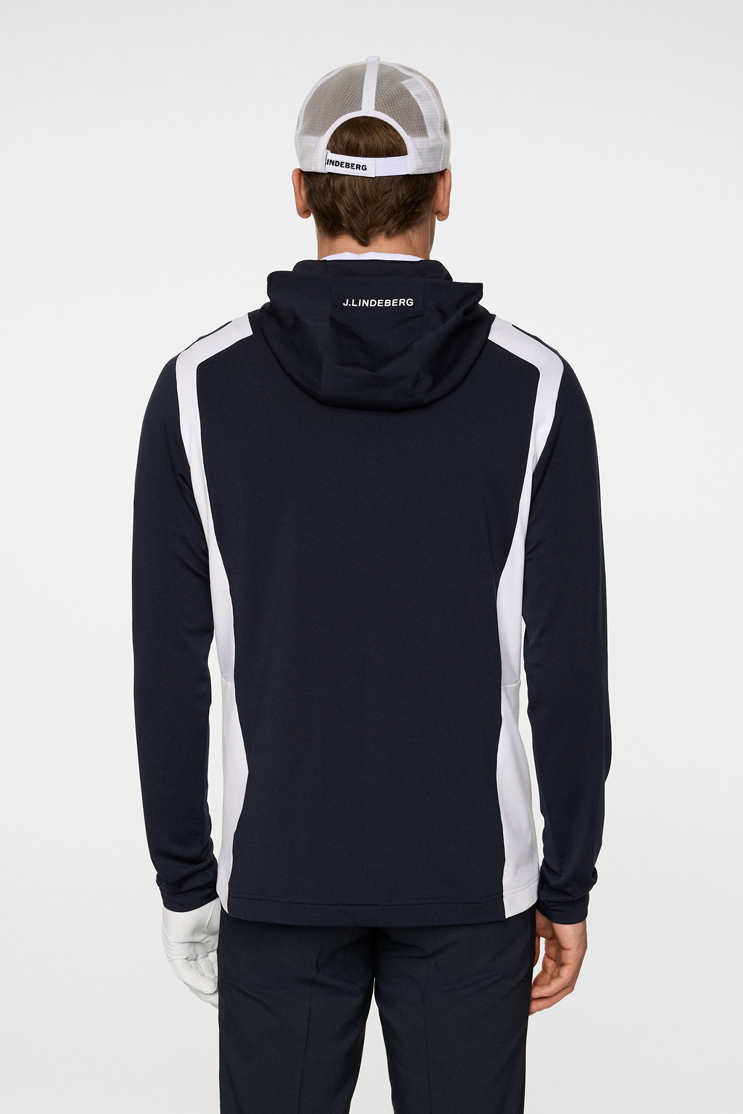 Lukas Quarter Zip Hood / JL Navy | J.Lindeberg Official