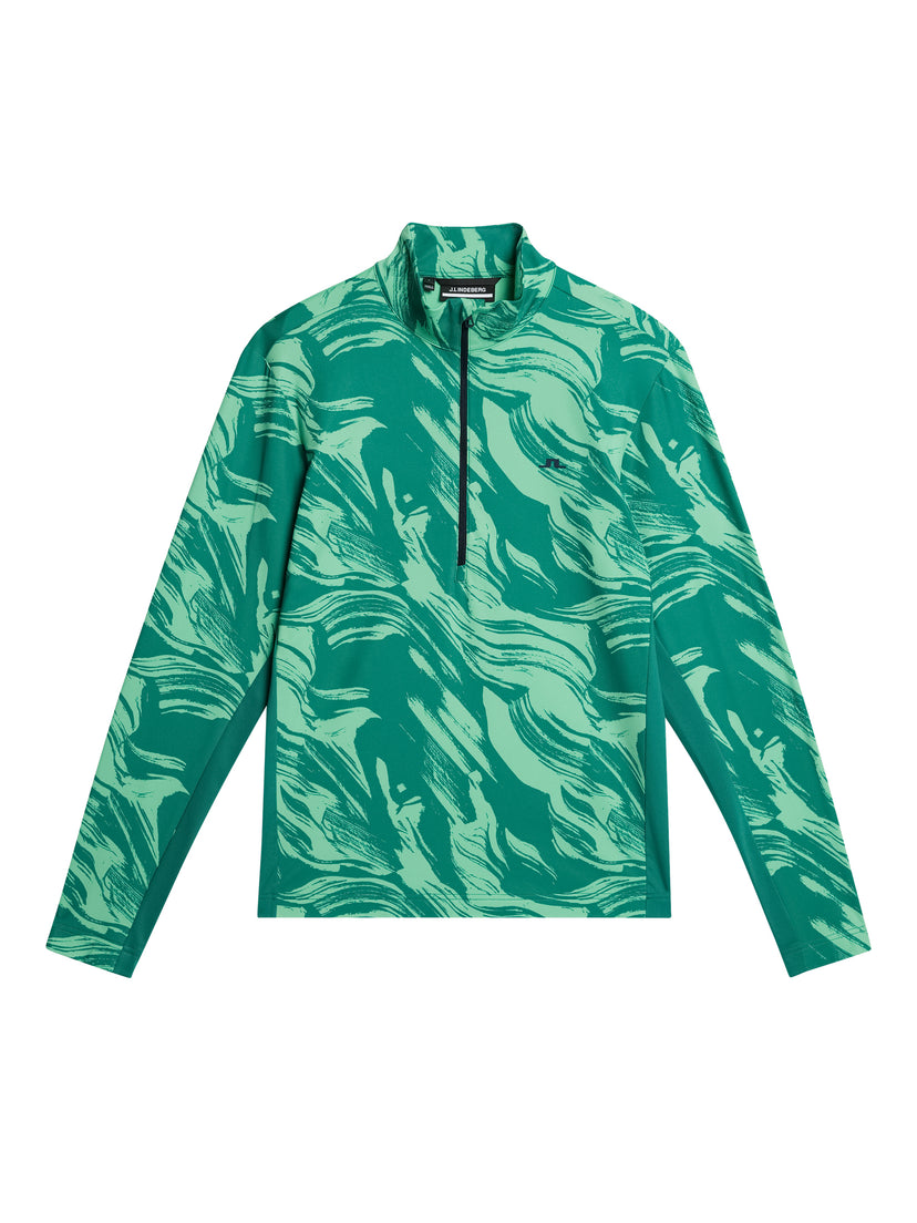 Luke Print Half Zip Mid Layer / Green Valley – J.Lindeberg