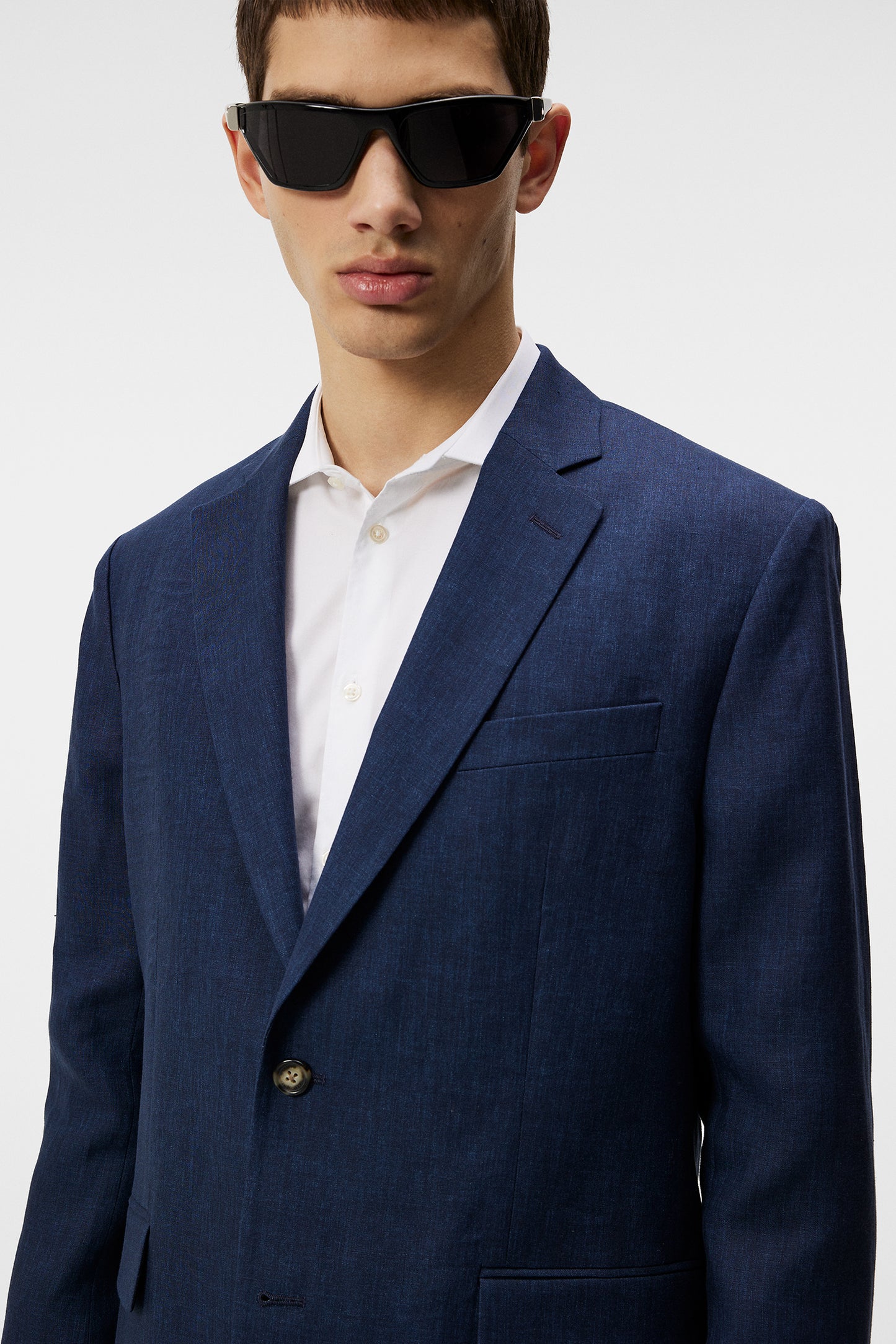 Elton U Super Linen Blazer / JL Navy
