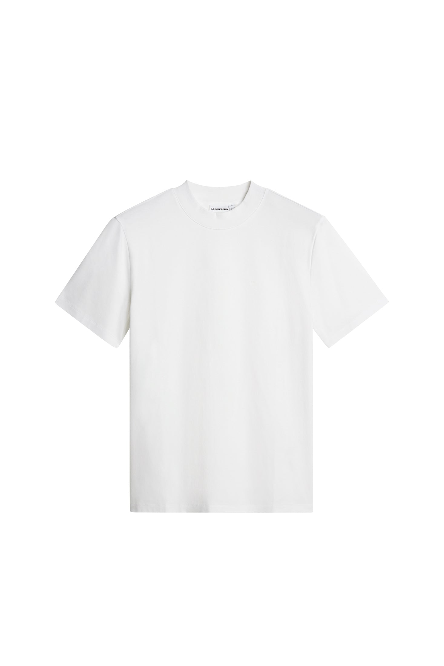 Ace Mock Neck T-Shirt / White | J.Lindeberg Official