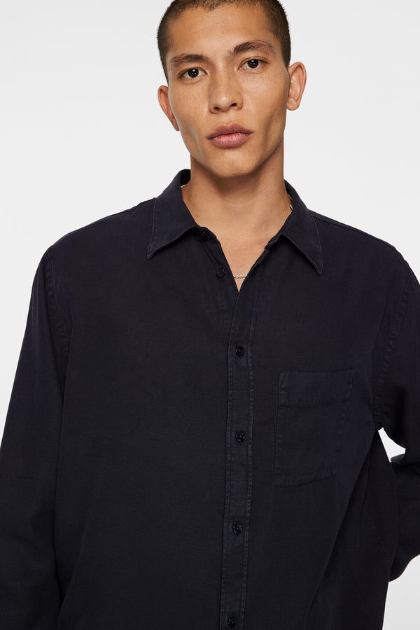 Reg Struct GMD Tencel Shirt / JL Navy