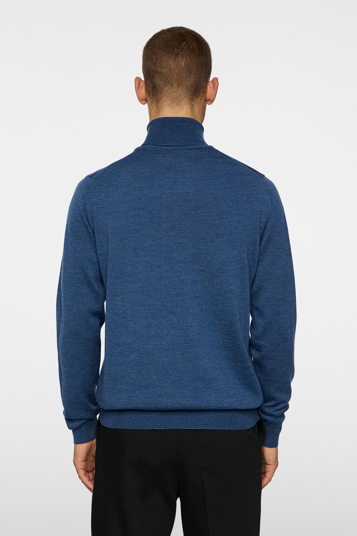 Kaden Merino Turtle Neck / Key Largo Melange – J.Lindeberg