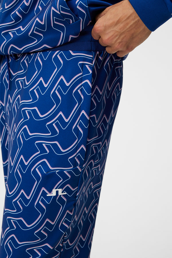 Callum Print Pant / Outline Bridge Wave Blue