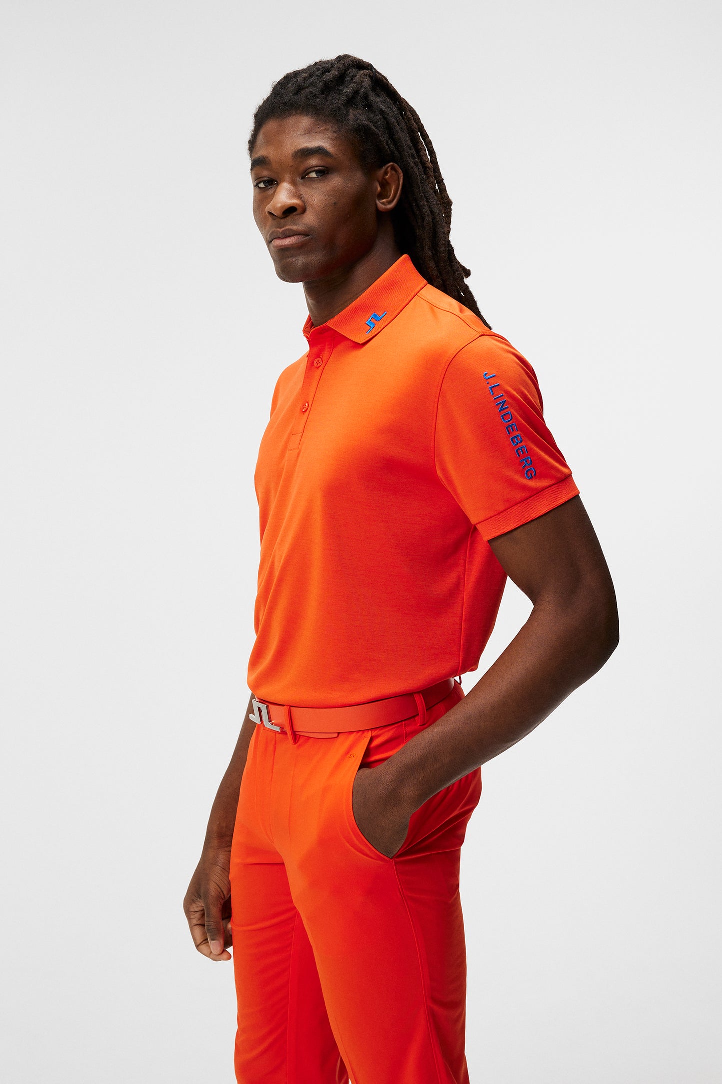 Tour Tech Reg Fit Polo / Tangerine Tango Melange