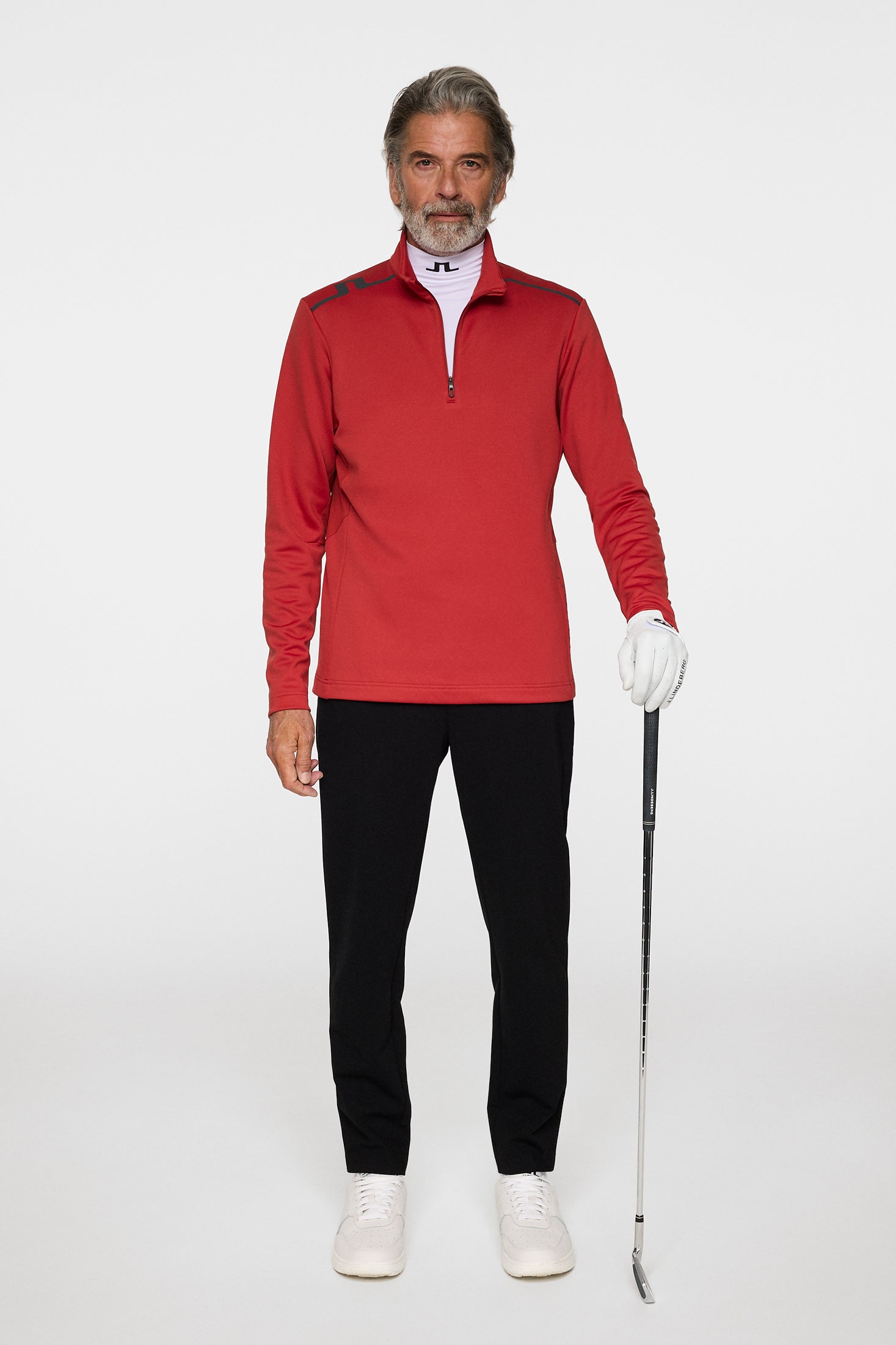 Vinnie Quarter Zip Mid Layer / Bossa Nova – J.Lindeberg EU