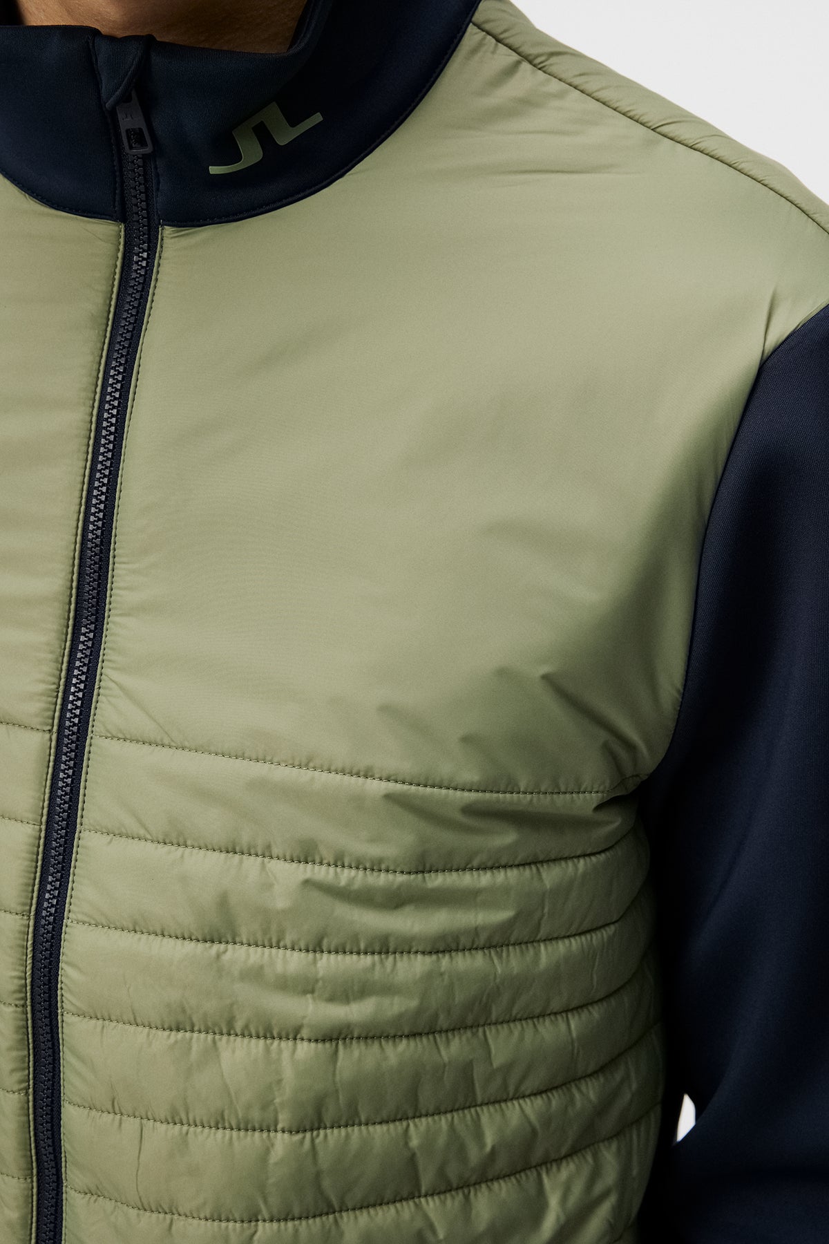 Martino Quilt Hybrid Jacket / Oil Green