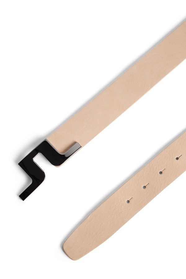 Bridger Nubuck Leather Belt / Moonbeam