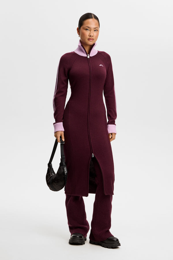 Bettina Knitted Track Dress / Winetasting