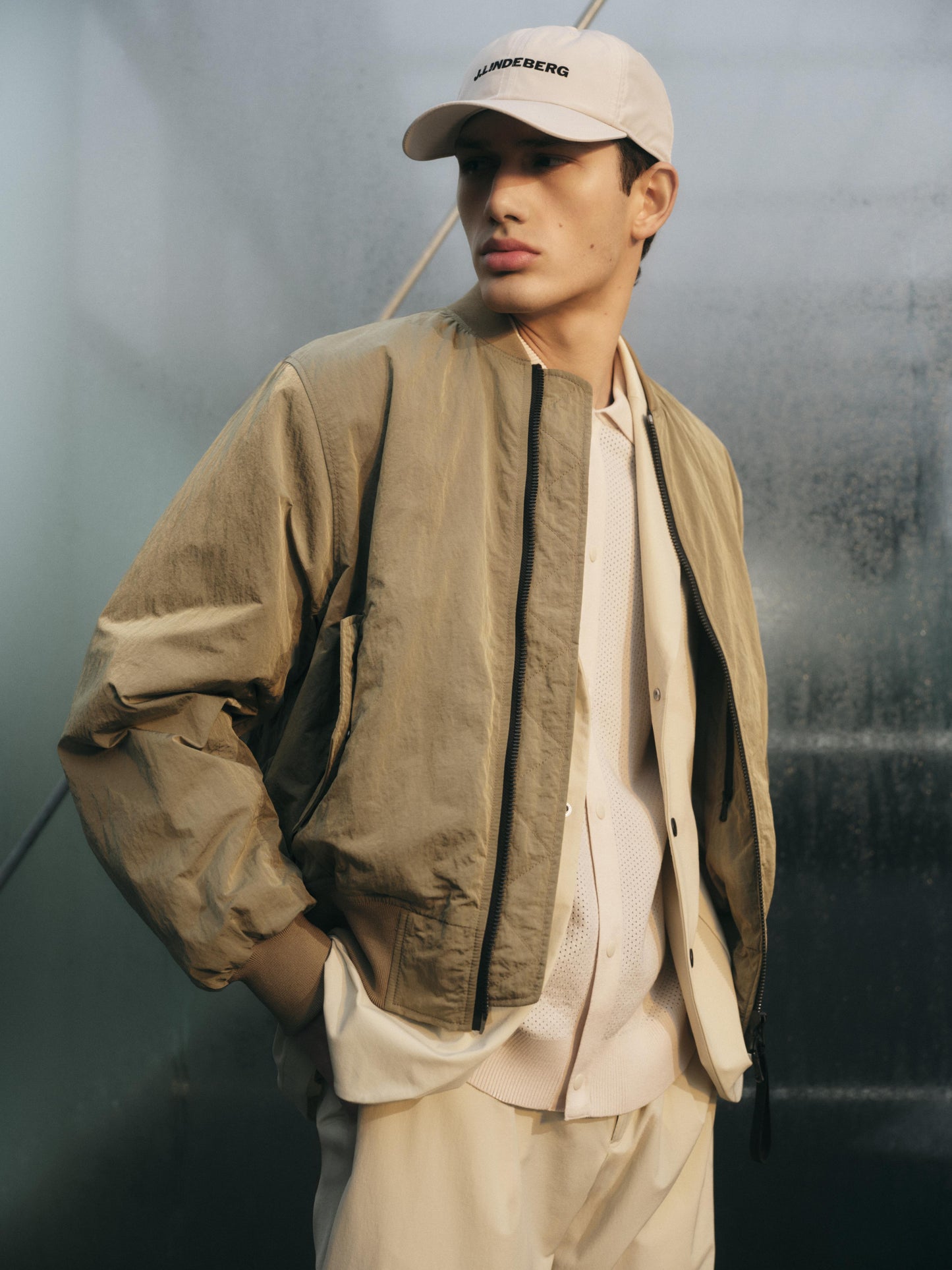 Bradfield Crinkle Bomber Jkt / Batique Khaki