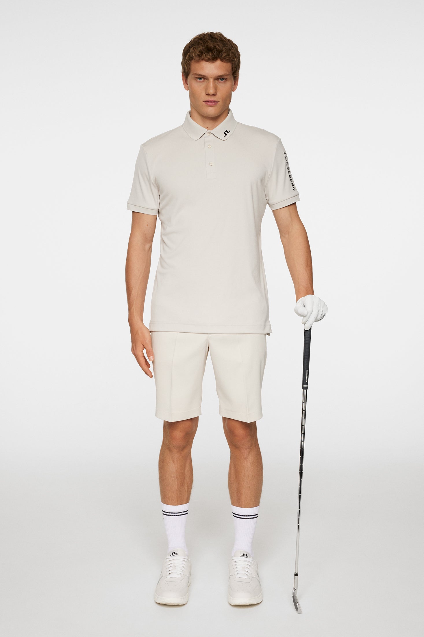 Tour Tech Slim Fit Polo / Moonbeam – J.Lindeberg EU