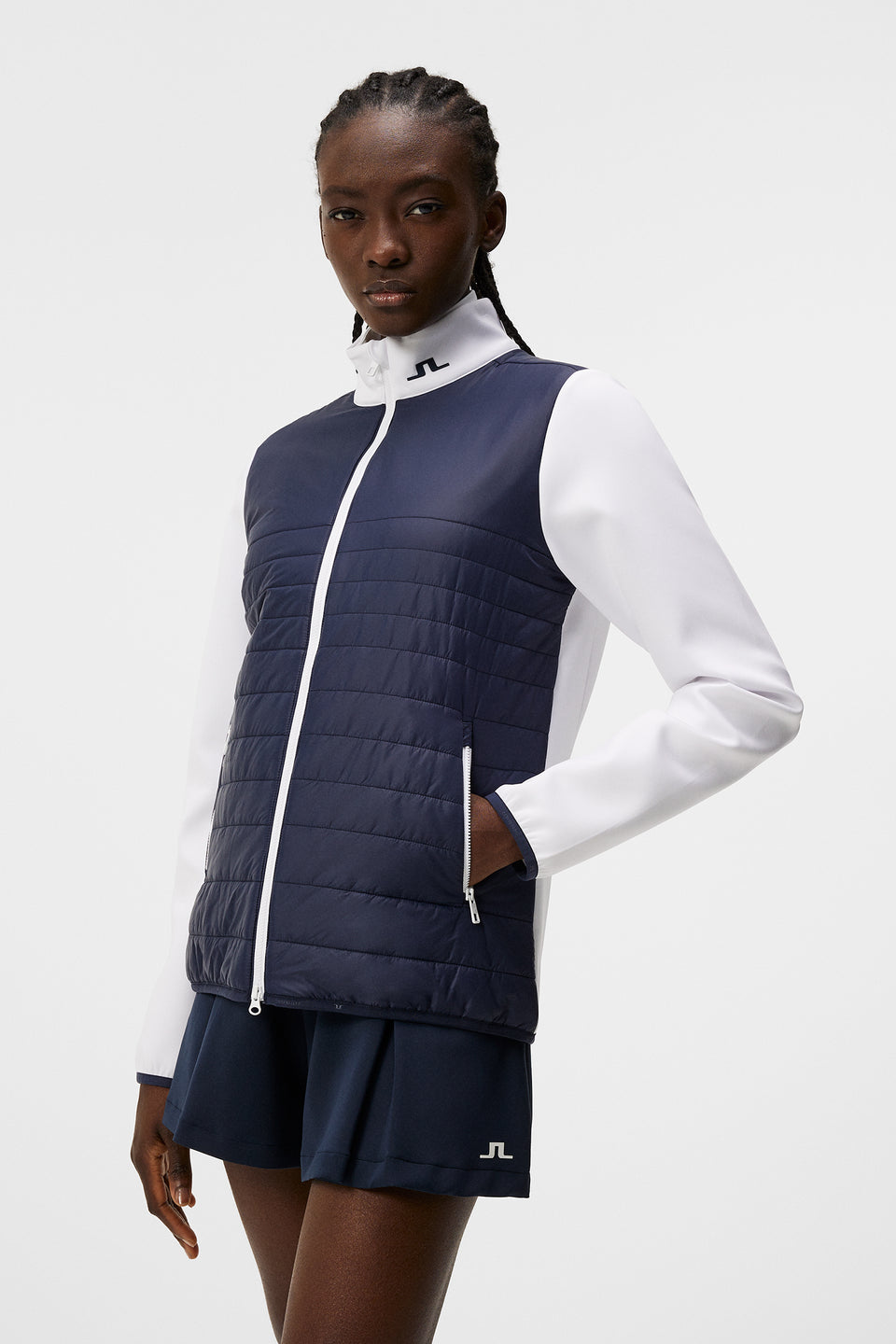Martina Quilt Hybrid Jacket / JL Navy