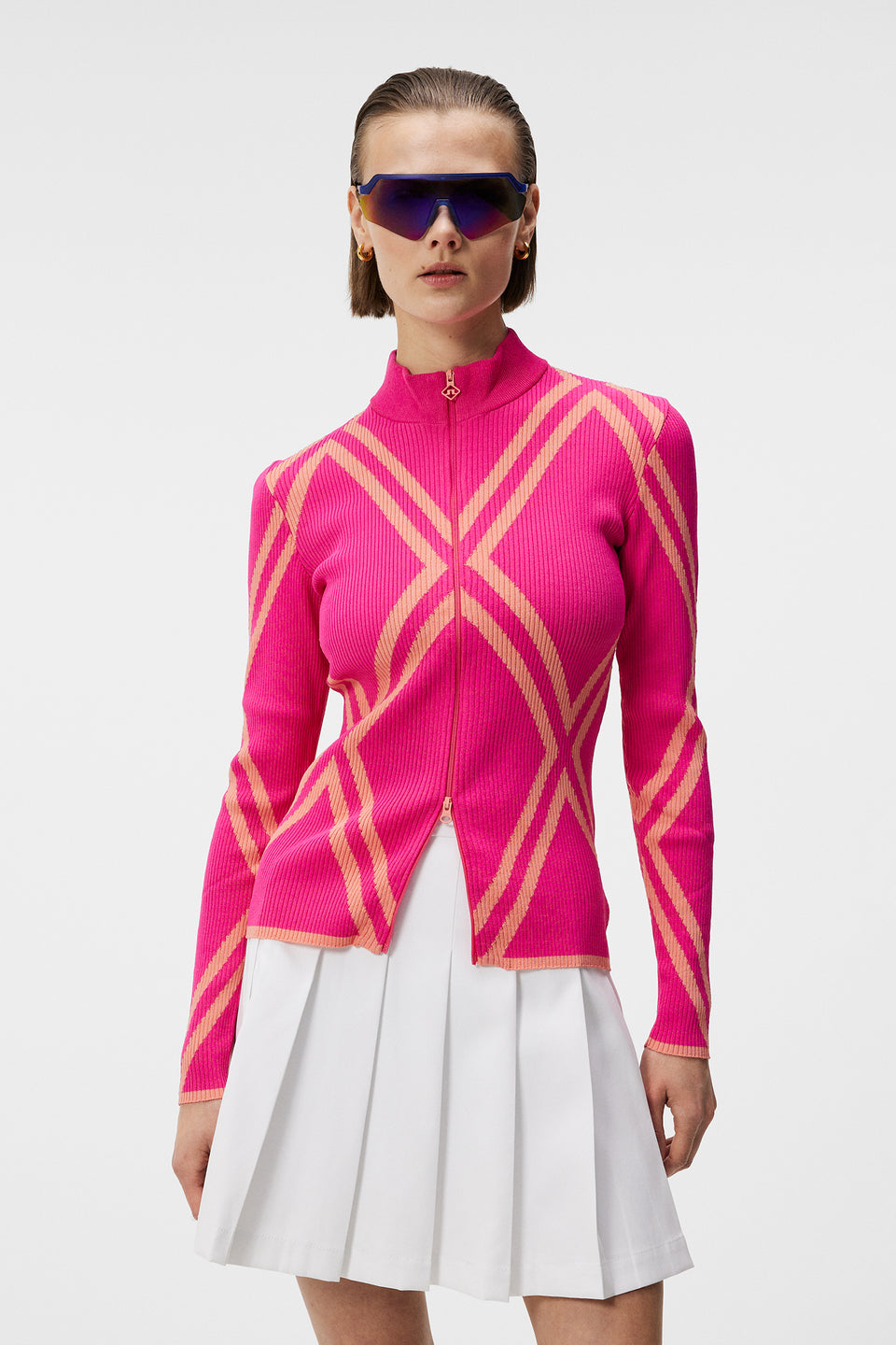 Flora Knitted Sweater / Fuchsia Purple